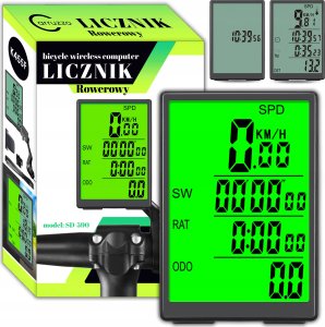 Carruzzo K455F LICZNIK ROWERWY BEZPRZEWODOWY LCD   PRO 1