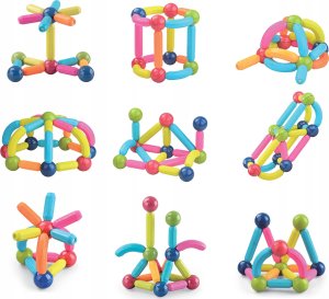 Egaleco L73G KLOCKI MAGNETYCZNE DUŻE 84SZT KOLOR 5