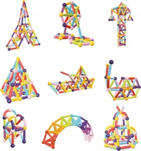 Egaleco L73G4 KLOCKI MAGNETYCZNE DUŻE 64SZT.PRO 4