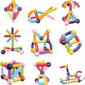 Egaleco L73G4 KLOCKI MAGNETYCZNE DUŻE 64SZT.PRO 10