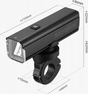 Carruzzo L8R LAMPKA ROWEROWA LICZNIK LCD 2 w 1     KLAKSON 30