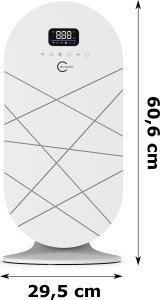 Oczyszczacz powietrza Carruzzo Q34P OCZYSZCZACZ POWIETRZA JONIZATOR HEPA 13 WIFI PRO 10