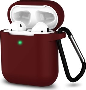 Vanfone Vanfone Etui silikonowe do Apple AirPods 1/2, bordowe (VANAX53004) 1