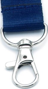 Stamal Smycz do identyfikatora na szyję 90cm karabińczyk granatowa 3