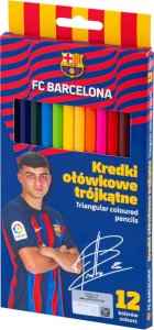 Astra Kredki ołówkowe trójkątne FC Barcelona 12kol ASTRA 2