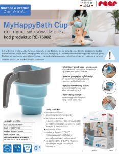 Reer Kubek mycia głowy włosów spłukiwania składany REER 6