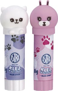 Astra Klej w sztyfcie 8g szkolny zmywalny Animals zwierzątka ASTRA blister 2szt 3