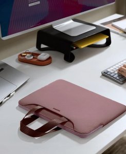 Torba Tomtoc Light-A21 Dual-color Slim Laptop Handbag, 13,5 Inch - Raspberry 2