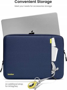 Etui Tomtoc tomtoc Sleeve Kit - 14" MacBook Pro / Air, Navy Blue 2