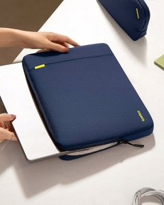Etui Tomtoc tomtoc Sleeve Kit - 14" MacBook Pro / Air, Navy Blue 3