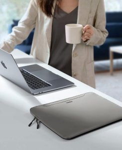 Torba Tomtoc tomtoc Light-A21 Dual-color Slim Laptop Handbag, 13,5 Inch - Gray 2