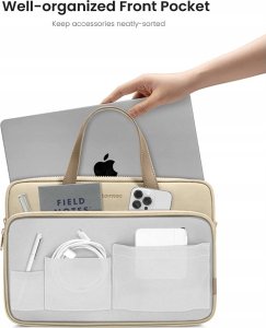 Torba Tomtoc tomtoc Shoulder Bag - 14" and 13" MacBook Pro / Air, Khaki 2
