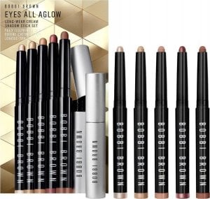 Bobbi Brown Bobbi Brown SET Eyes All Aglow Long-Wear Cream Shadow Stick: Long-Wear Cream Shadow Stick 1,6g. Taupe, Cinnamon, Mulberry, Soft 1