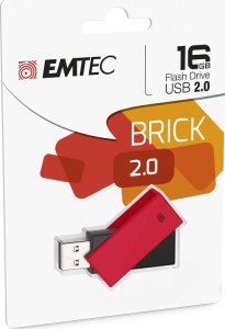 Pendrive Emtec Emtec C350 Brick pamięć USB 16 GB USB Typu-A 2.0 Czarny, Czerwony 3