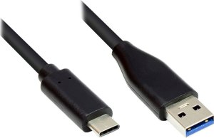 Kabel USB Alcasa USB-A - USB-C 0.5 m Czarny (GC-M0126) 1