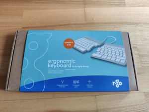 Klawiatura R-GO Tools R-Go Tools Ergonomiczna R-Go Split Break klawiatura, z oprogramowaniem do robienia przerw, QWERTY (UK), Bluetooth, biała 3