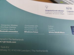 Klawiatura R-GO Tools R-Go Tools Ergonomiczna R-Go Split Break klawiatura, z oprogramowaniem do robienia przerw, QWERTY (UK), Bluetooth, biała 4