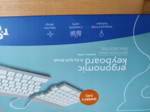 Klawiatura R-GO Tools R-Go Tools Ergonomiczna R-Go Split Break klawiatura, z oprogramowaniem do robienia przerw, QWERTY (UK), Bluetooth, biała 5