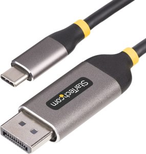 Adapter AV StarTech StarTech 142-USBC-DP-8K-10F adapter kablowy 3 m USB Type-C DisplayPort Czarny, Szary 1