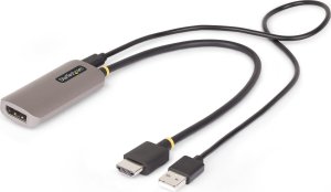 Adapter AV StarTech StarTech 148B-HDMI-DP-8K adapter kablowy 0,3 m HDMI Typu A (Standard) DisplayPort Czarny, Srebrny 1