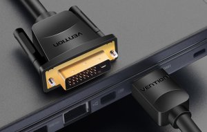 Adapter AV Vention Vention ABFBH adapter kablowy 2 m HDMI Typu A (Standard) DVI-D Czarny 3