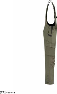 TRICORP Bib i Brace Twill Cordura T67 - ADLER - Spodnie robocze ogrodniczki unisex, Cordura, 280 g, 65 % poliester, 35 % bawełna - army 48 1