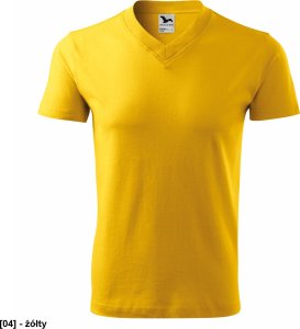 MALFINI V-neck 102 - ADLER - Koszulka unisex, 160 g/m2 - żółty L 1