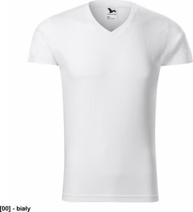 MALFINI Slim Fit V-neck 146 - ADLER - Koszulka męska, 180 g/m2 - biały S 1