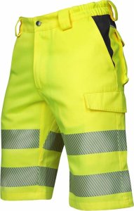 Ardon ARDON SIGNAL+ - szorty spodenki robocze ostrzegawcze, dopasowany krój, wytrzymała tkanina diagonal odporna na - pomarańczowo-czarny H5966 60 4