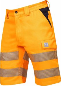 Ardon ARDON SIGNAL+ - szorty spodenki robocze ostrzegawcze, dopasowany krój, wytrzymała tkanina diagonal odporna na - pomarańczowo-czarny H5966 60 6