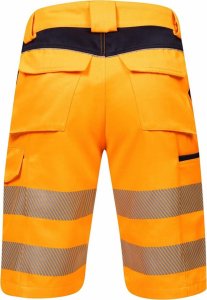 Ardon ARDON SIGNAL+ - szorty spodenki robocze ostrzegawcze, dopasowany krój, wytrzymała tkanina diagonal odporna na - pomarańczowo-czarny H5966 60 7