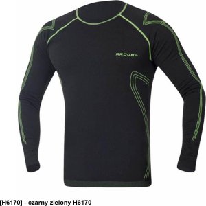 Ardon ARDON LYTANIX - Męska koszulka funkcyjna dł. rękaw 62% poliester, 36% nylon, 2% spandex, 200 g/m2 - czarny zielony H6170 L 3