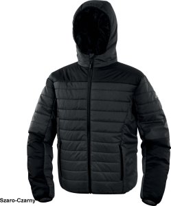 Kurtka męska Delta Plus BLOOM - kurtka puchowa podszewka pikowana stały kaptur kryty zamek błyskawiczny poliamid ripstop powlekany - granatowo-pomarańczowy XL 3