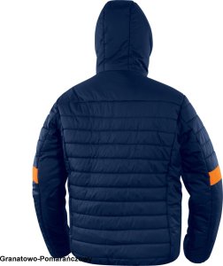 Kurtka męska Delta Plus BLOOM - kurtka puchowa podszewka pikowana stały kaptur kryty zamek błyskawiczny poliamid ripstop powlekany poliuretanem - szaro-czarny 3XL 2