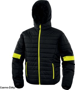 Kurtka męska Delta Plus BLOOM - kurtka puchowa podszewka pikowana stały kaptur kryty zamek błyskawiczny poliamid ripstop powlekany poliuretanem - szaro-czarny 3XL 5