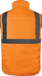 Delta Plus FIDJI3HV - KAMIZELKA OCIEPLANA OSTRZEGAWCZA, DWUSTRONNA Z POLIESTRU OXFORD POWLEKANEGO PU XL 2