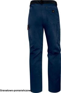 Delta Plus M1PA2 - SPODNIE ROBOCZE MACH 1 Z POLIESTRU I BAWEŁNY, 5 KIESZENI, serża: 65% poliester, 35% bawełna, 235 g/m2 - ciemnoszary S 2