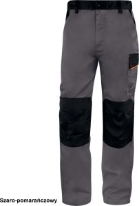 Delta Plus M1PA2 - SPODNIE ROBOCZE MACH 1 Z POLIESTRU I BAWEŁNY, 5 KIESZENI, serża: 65% poliester, 35% bawełna, 235 g/m2 - ciemnoszary S 5