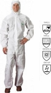 Kurtka męska PROCERA SAFEGARD 76 - Kombinezon ochronny LAKELAND SAFEGARD 76 white - M-3XL - 1 szt. XL - 1 szt. 1