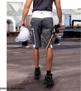 Ardon SUMMER ARDON - modne szorty, dopracowana sylwetka, odblaskowe elementy - biały H5621 54 3