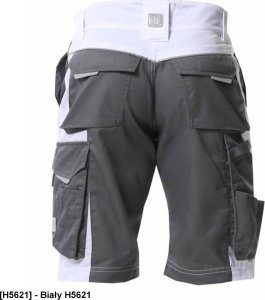 Ardon SUMMER ARDON - modne szorty, dopracowana sylwetka, odblaskowe elementy - biały H5621 54 6