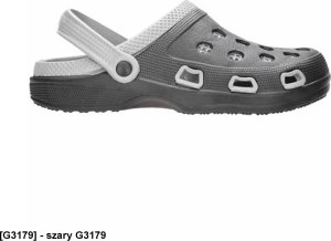 Ardon MARINE G3178 G3179 G3306 G3307 G3409 - wsuwane kroksy z paskiem - szary G3179 40 3