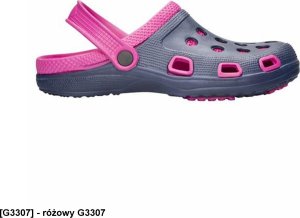 Ardon MARINE G3178 G3179 G3306 G3307 G3409 - wsuwane kroksy z paskiem - różowy G3307 37 5
