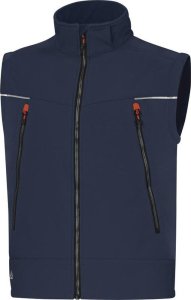 Kurtka męska Delta Plus ORSA - bluza "softshell" z poliestru i elastanu, 2w1, 3 warstwy laminowane, kryty zamek błyskawiczny, kaptur, 3 kieszenie - czerwono-czarny 3XL 5