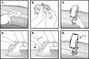 Hello Case UCHWYT DO SAMOCHODU NA TELEFON SZYBĘ KOKPIT MOCNY   KABEL USB 3 W 1 6