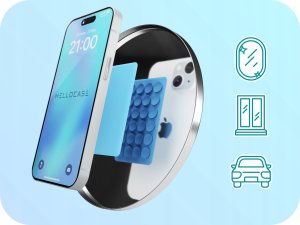 Hello Case Silikonowa przyssawka na plecki etui do telefonu (Do Szyby, lustra, uchwyt) 3