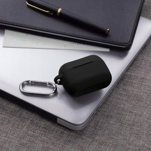 Hello Case ETUI CASE DLA AIRPODS PRO 2 GENERACJI CZARNE SLIM SILIKONOWE 4