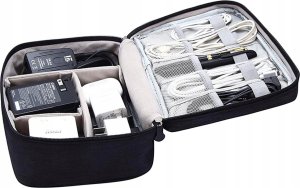 Organizer Hello Case ORGANIZER TORBA PODRÓŻNA NA KABLE ŁADOWARKI ELEKTRONIKĘ ETUI CZARNY 3