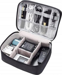 Organizer Hello Case ORGANIZER TORBA PODRÓŻNA NA KABLE ŁADOWARKI ELEKTRONIKĘ ETUI CZARNY 4