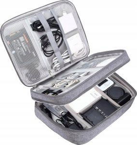 Organizer Hello Case ORGANIZER TORBA PODRÓŻNA NA KABLE ŁADOWARKI ELEKTRONIKĘ ETUI SZARY 2